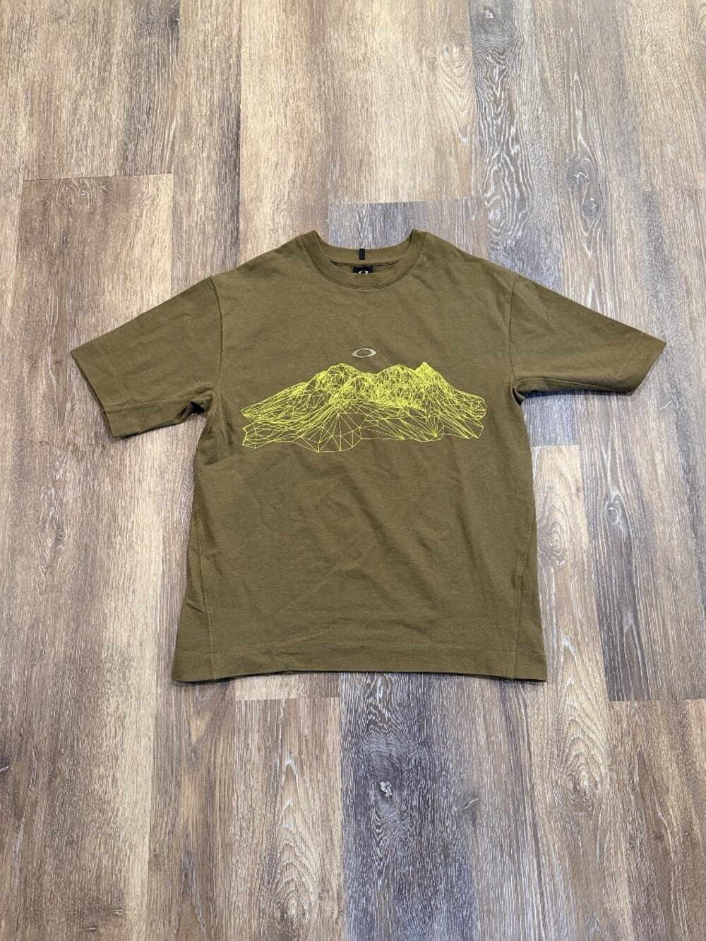 Oakley Earth Tone Topographic Graphic Olive T-Shirt